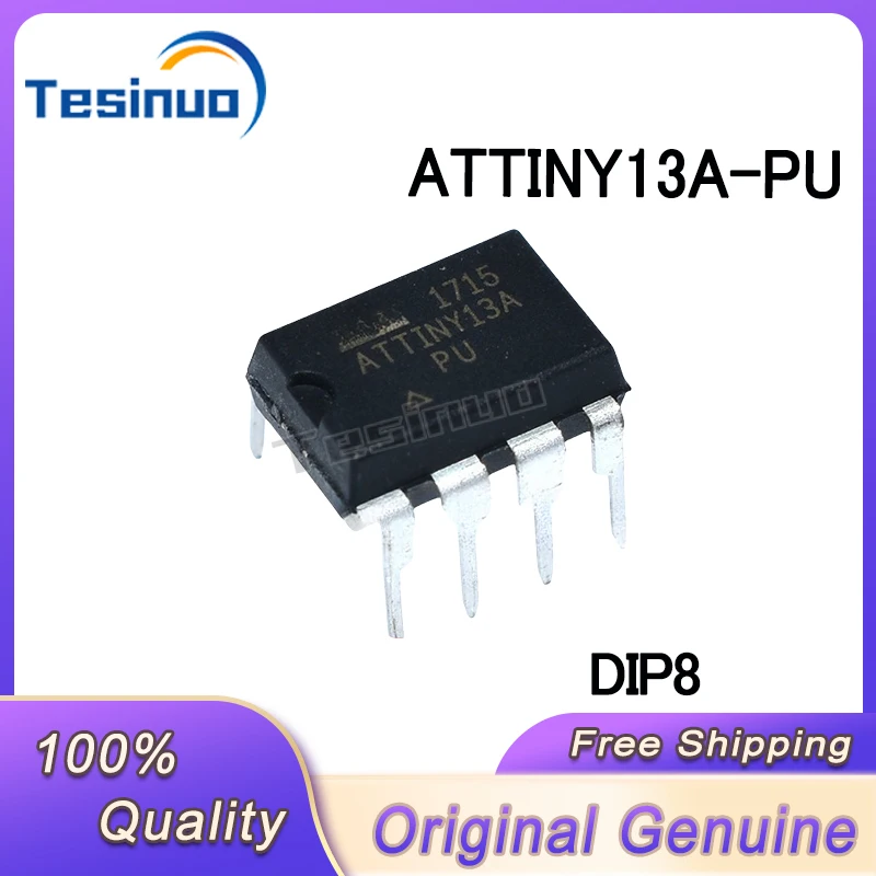 5/PCS New Original ATTINY13A-PU 12-8PC 45-20PU DIP8 microcontroller chip In Stock