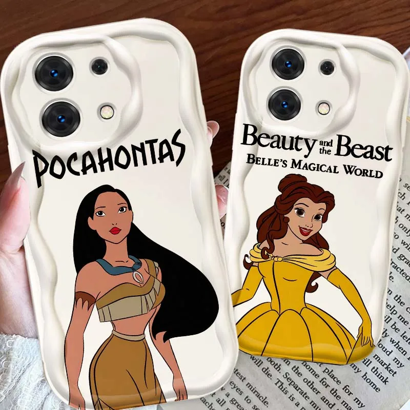 

Anime Disney Princess For Xiaomi Redmi Note 14 13 12 12S 11 10 9 9S 8 Pro Plus 4G 5G Wave Oil Cover Soft Phone Case