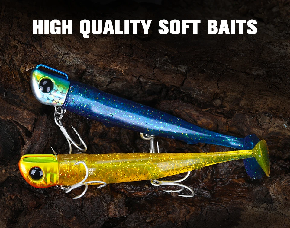 TSURINOYA Long Casting 2 Stück T-Schwanz Jigkopf 110mm 35g 45g Salzwasser Sinkender Hardbait Hochfester Flunder- und Wolfsbarsch-Angelköder – Detail 16