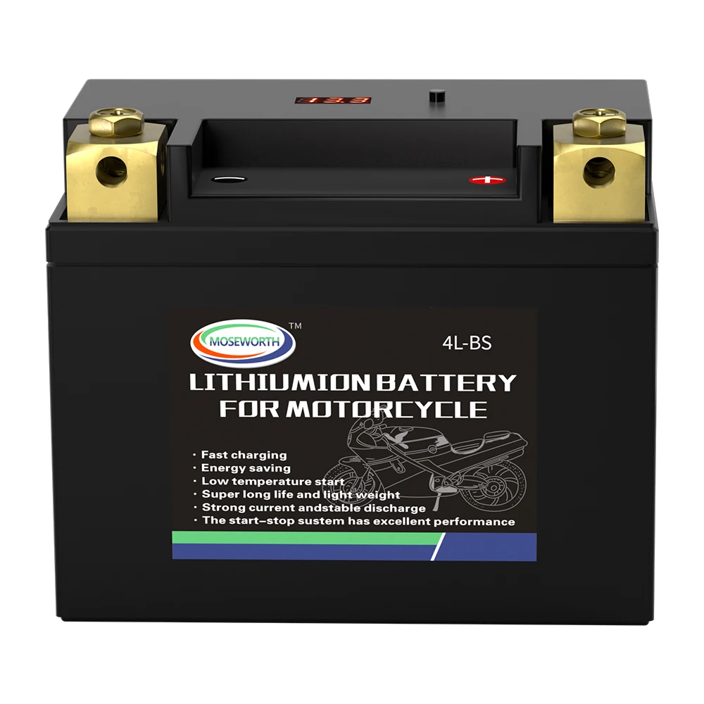 4L-BS 12V 24Wh Motorcycle LiFePO4 Starter Battery LFP Scooter Lithium iron Battery CCA 160A Built in BMS ATV UTV Snowmobile