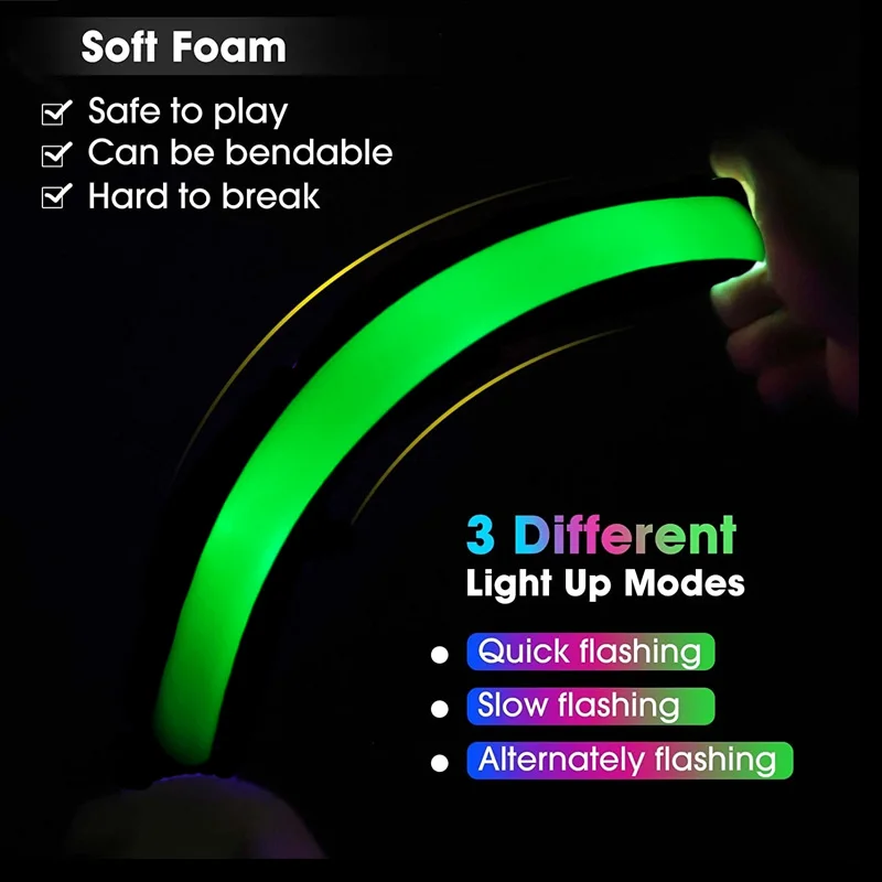 30Pcs LED Glow Sticks RGB LED Glow Foam Stick Cheer Tube Dark Light Birthday Christmas Halloween Wedding Party Supplies