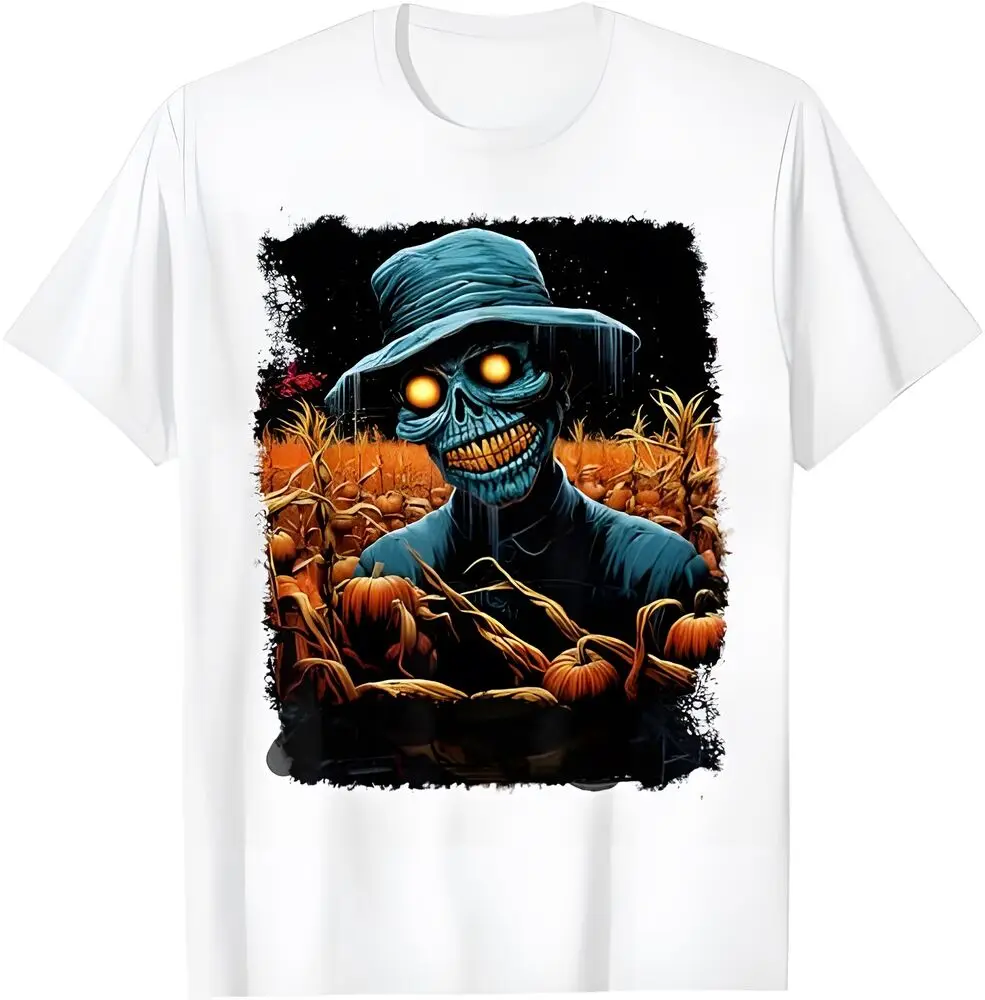 New creepy Halloween pattern T-shirt