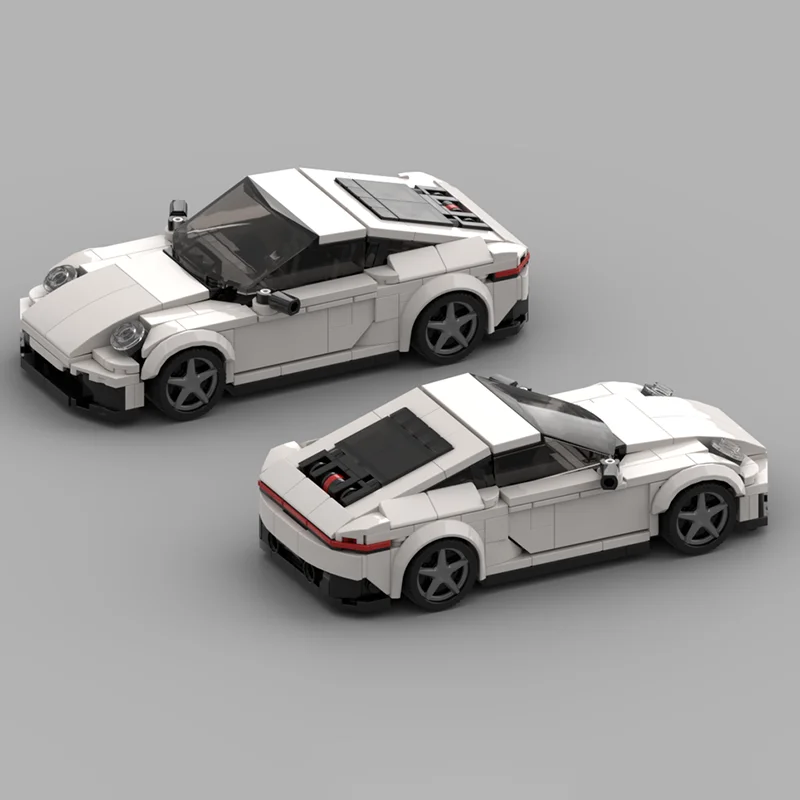 1086pcs MOC Porscheed Pack City Champions Model Building Blocks Architecture Idea Creative Toy Education Festival Gifts Brick