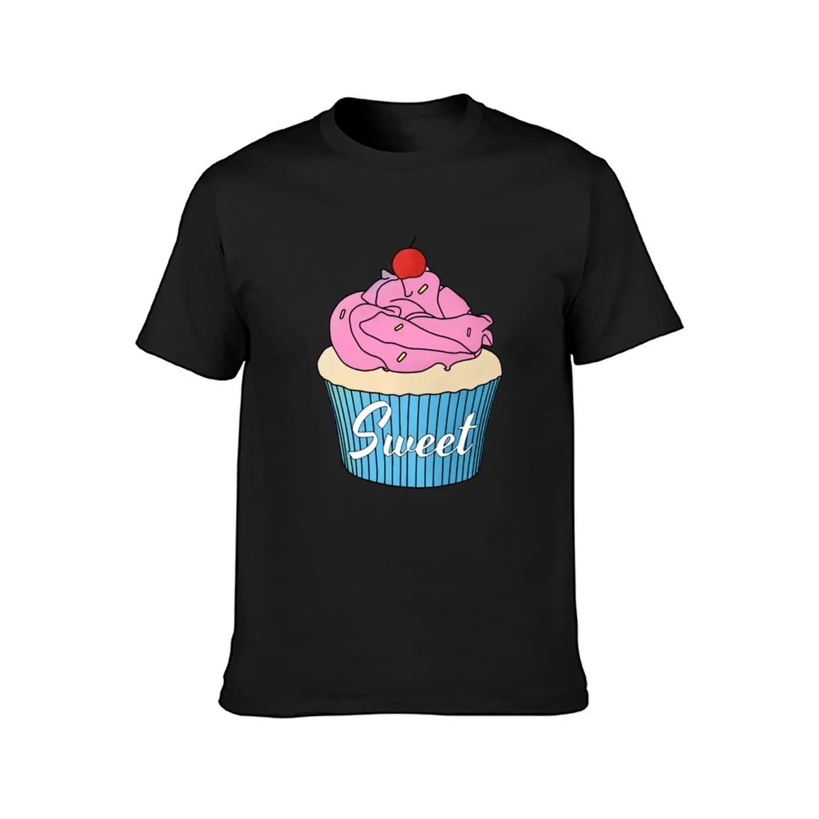 Sweet Cupcake T-Shirt sports fans tops heavyweights oversized T-shirts for men cotton