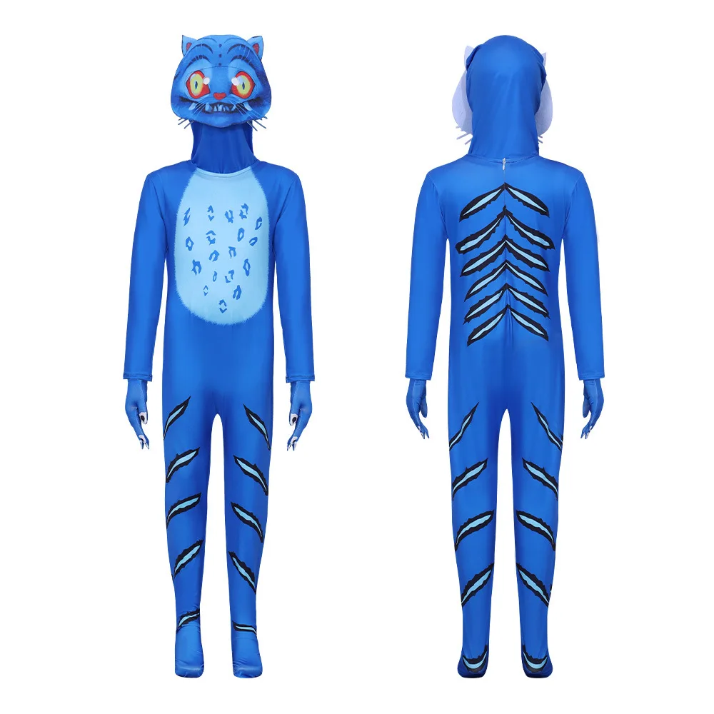 

Tiger Skin Tight Onesie Cosplay Suit for Women loween Par Performance Costume K Witch up 2 Cross-Border New...