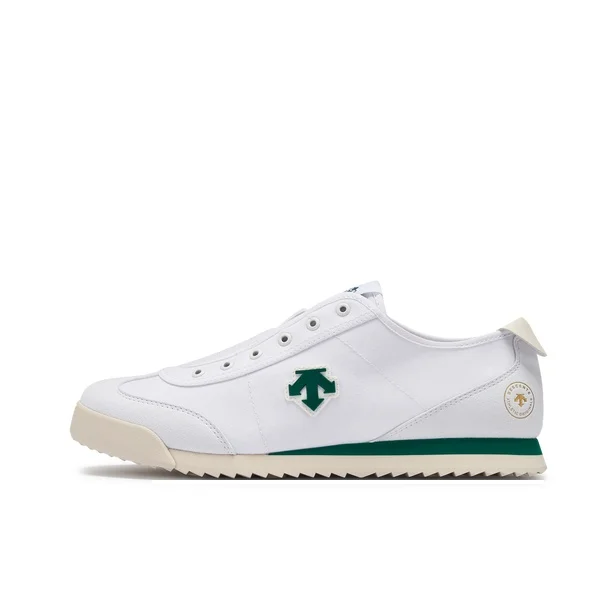 DESCENTE CHRON TEMPO Chaussures décontractées basses résistantes à l'abrasion pour hommes, blanches