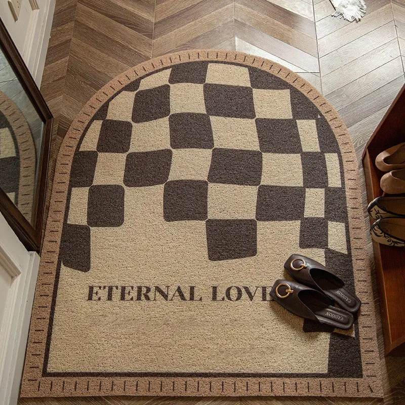 

American Checkerboard Home Entry Anti-slip Mat Porch Can Be Cut Mats Dirty and Wear-resistant Entry Floor Mats Outdoor Rug