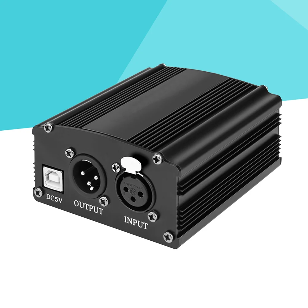 

5V Usb Input 48V Dc Power Supply For Condenser Mic Isolated Voltage Boosting Built-In Low-Pass Filter Soft-Start Balanced