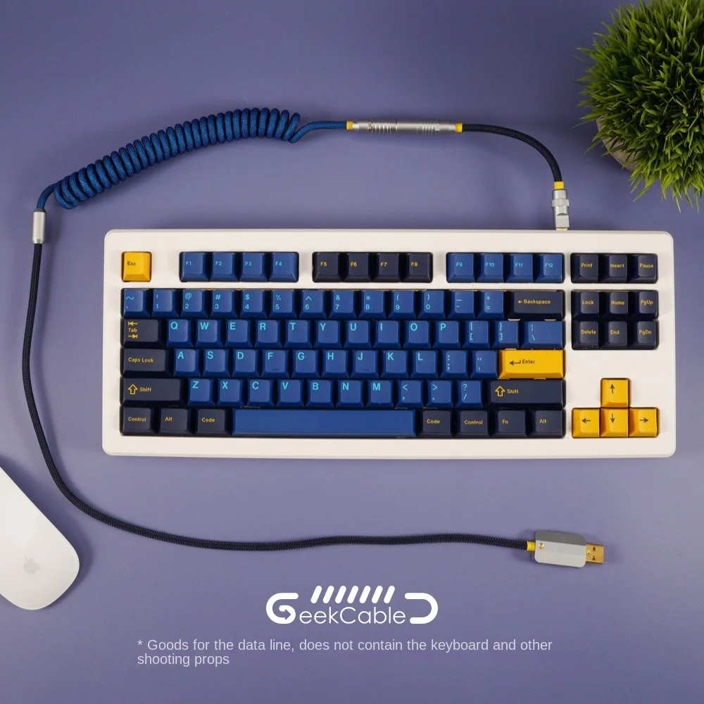 GeekCable handmade customized computer mechanical keyboard data cable GMK theme SP keycap cable Nautilus usb cable