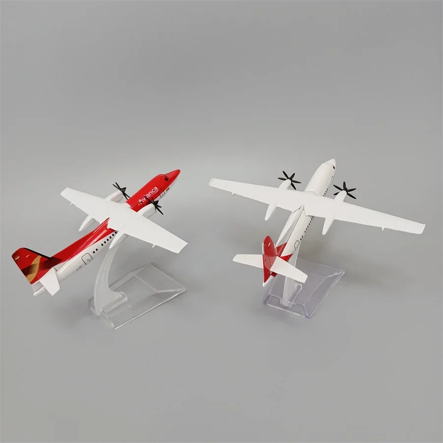 16cm Alloy Metal Air Avianca FOKKER FOK F50 Airlines Diecast Airplane Model FOK F-50 Airways Plane Model Aircraft Kids Toys