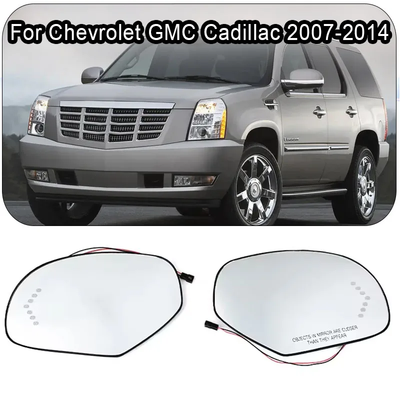 

For Chevrolet GMC Cadillac 2007-2014 Rearview Mirror Heating Glass GM1324138 / GM1325138