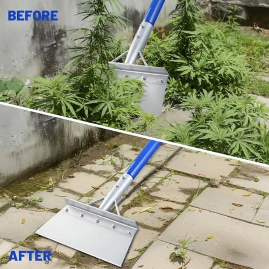 مجرفة ثلج شديدة التحمل مع 52 مقبض قابل للتعديل لإزالة الثلوج الفعالة، تنظيف الرصيف، كرا الثلج متعددة الوظائف