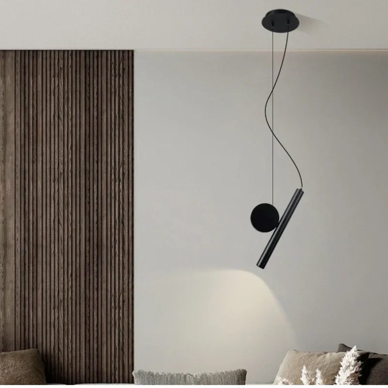 

SANDYHA Modern Simple Chandelier Adjustable Pendant Light for Bedroom Living Room Study Creative Home Decor Lamp