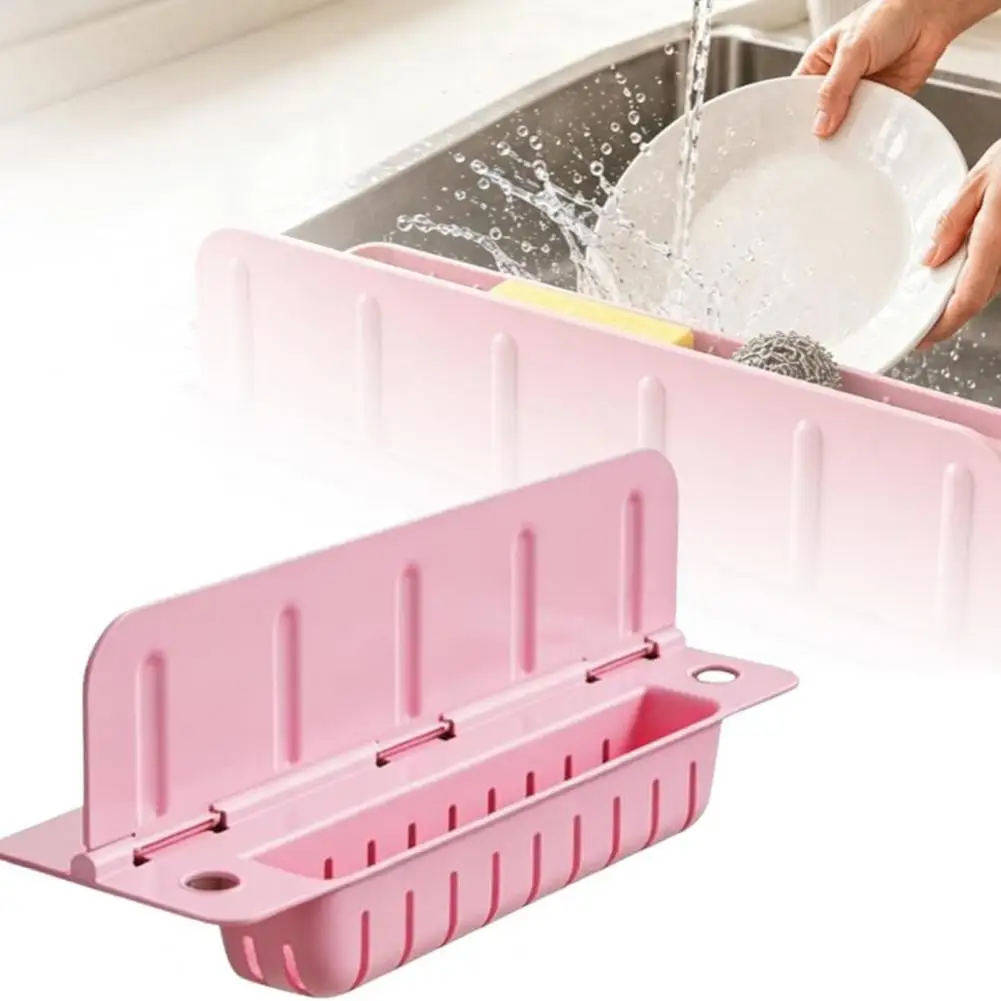 Silicone Sink Splash Guard With Waterproof And Splash-proof Design, Drain And Storage Tray For Dishwashing And Kitchenware