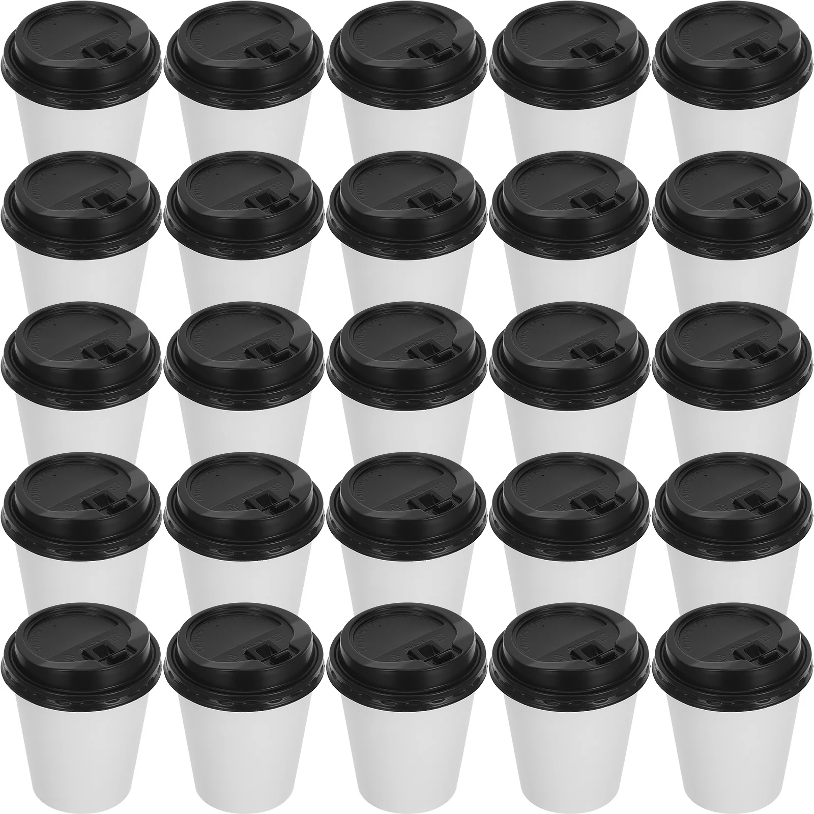 

Disposable Coffee Cups 50pcs Treated Paper Cups for Hot Beverage Outdoor Gathering Party Supplies