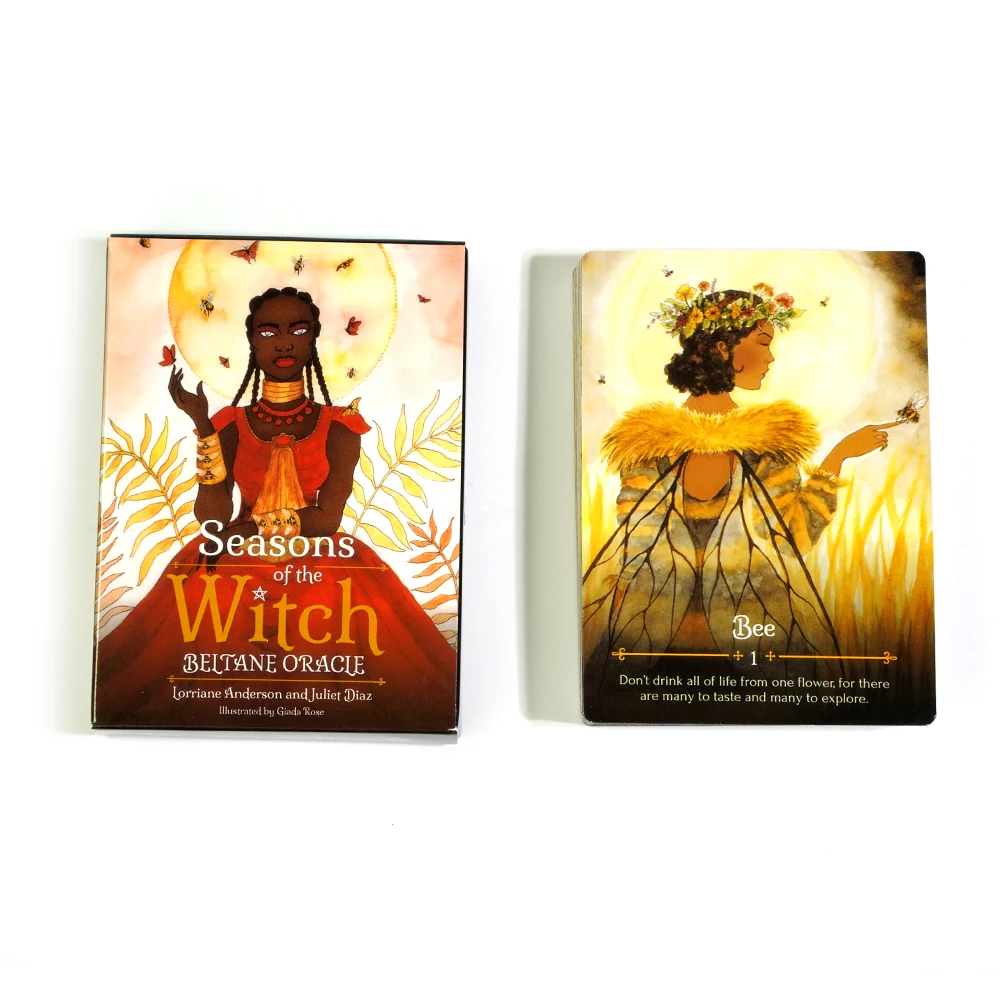 Seasons Of The Witch Beltane Oracle 44 Gilded Edge Cards Tarot Deck