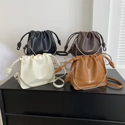 Drawstring Small Crossbody Bags For Women New Luxury Designer Underarm Shoulder Bag Chain Ladies Handbags And Purses