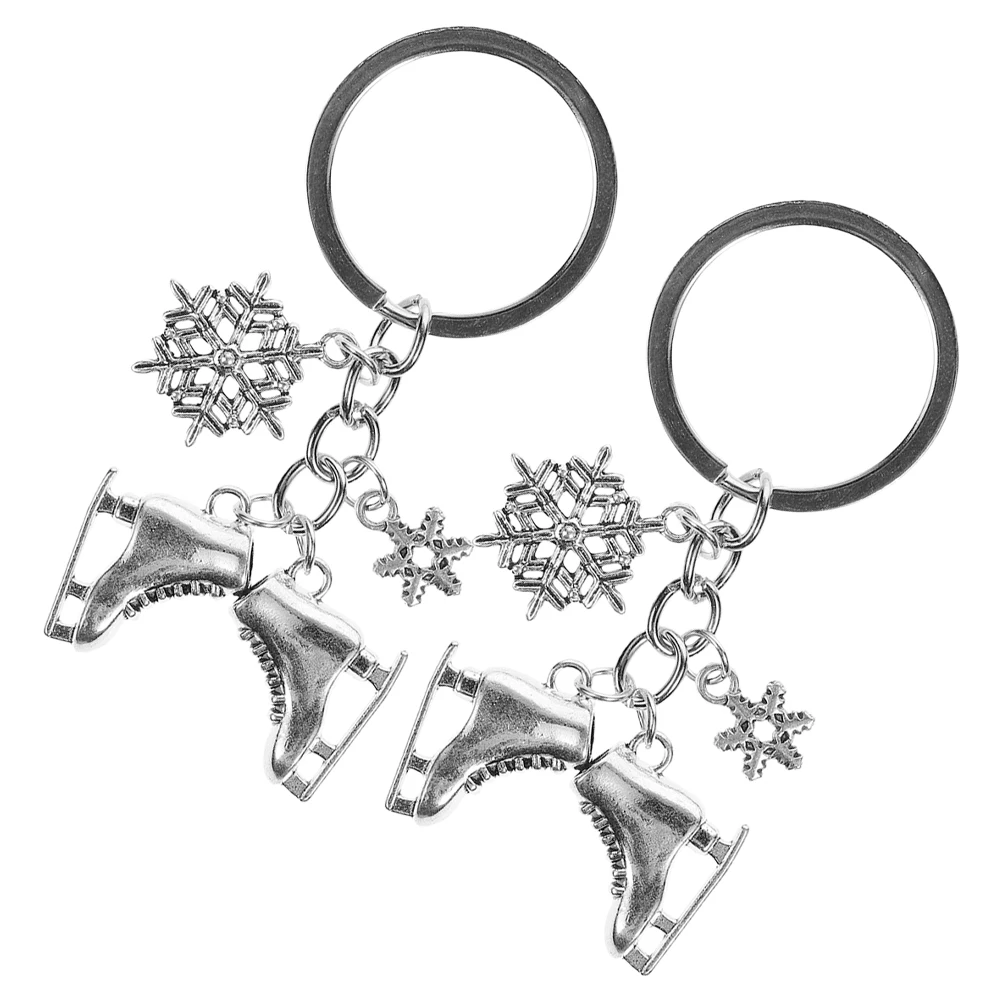 

2pcs Ice Skates Bag Pendant Figure Skating Keychain Bulk Decorations Roller Charms Zinc Alloy Accessories Gifts Women Skate
