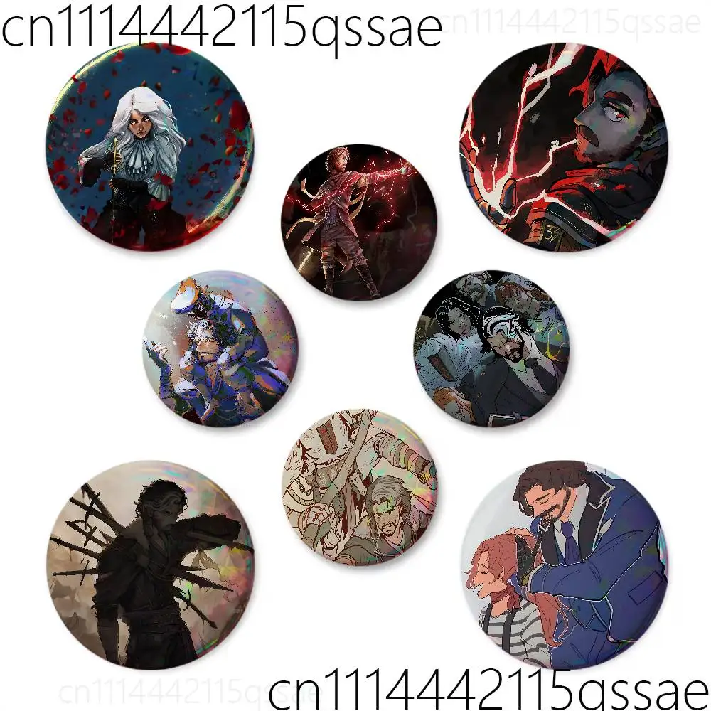 For Gustave Expedition 33 75mm Button Pins Handmade Brooches for Clothes Backpack Decoration Cartoon Badge