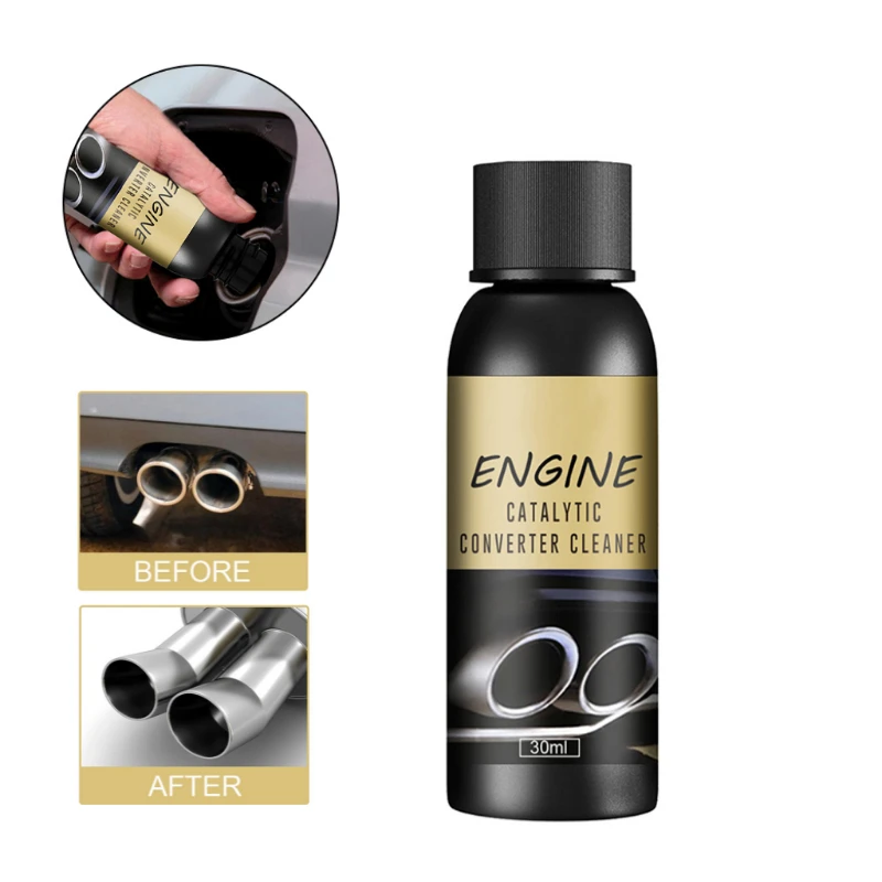 30ML Universal Engine Catalytic Converter Cleaners To Automobile Engine Exhaust Tube Clean Accelerators Catalysts Anti-friction