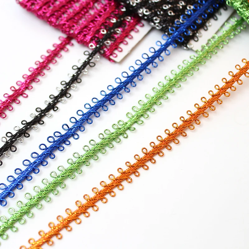 5yards 10mm Knitted Lace for Wedding Party Clothes Trims Embellishment DIY Ribbon Handmade Crafts Material Sewing Edge Decors