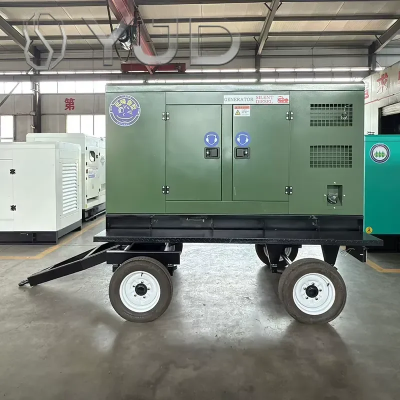 Mobile Power Station 20kW 30kW 40kW 50kW 150kw Silent Generator Trailer with Remote Start Single Phase 1500rpm 50/60Hz