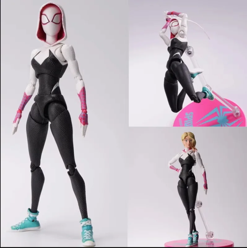 الرجل العنكبوت في الآية العنكبوتية ألعاب نموذج الشكل Gwen ، سيدة SHF ، سبايدرمان مذهلة ، سبايدرجون ، BJD