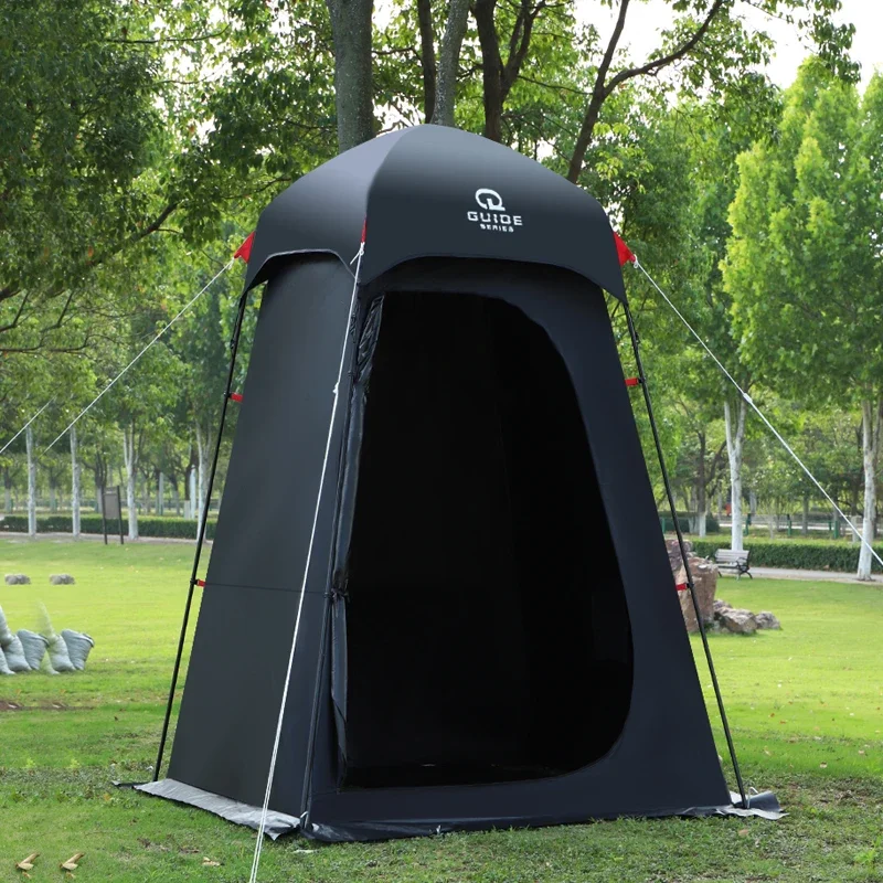 

Black Vinyl Prinvicy Changing Clothes Tent Outdoor Camping Shower Bath Mobile Toilet Waterproof Sunscreen Oxford Fishing Tour