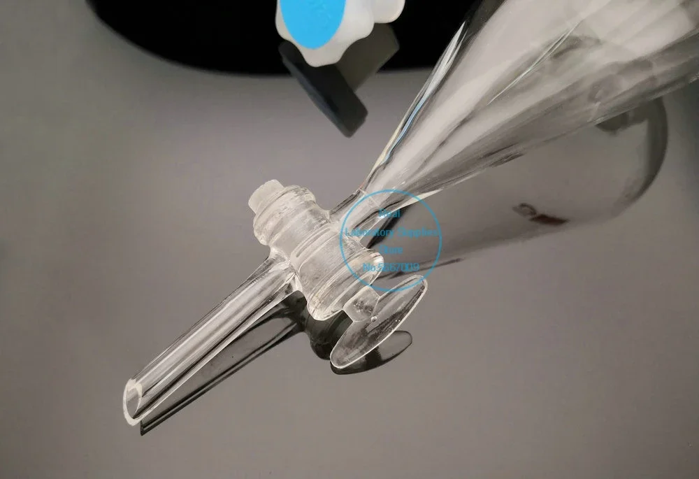 1 adet 30ml 1000ml armut şeklinde cam zemin ile konik huni ayıran-Piston cam laboratuvar cam