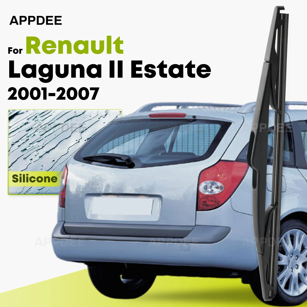 

Silicone Rear Wiper For Renault Laguna 2 Estate Combi 2001-2007 coated windshield wiper blade 14" Rear Window Brushes