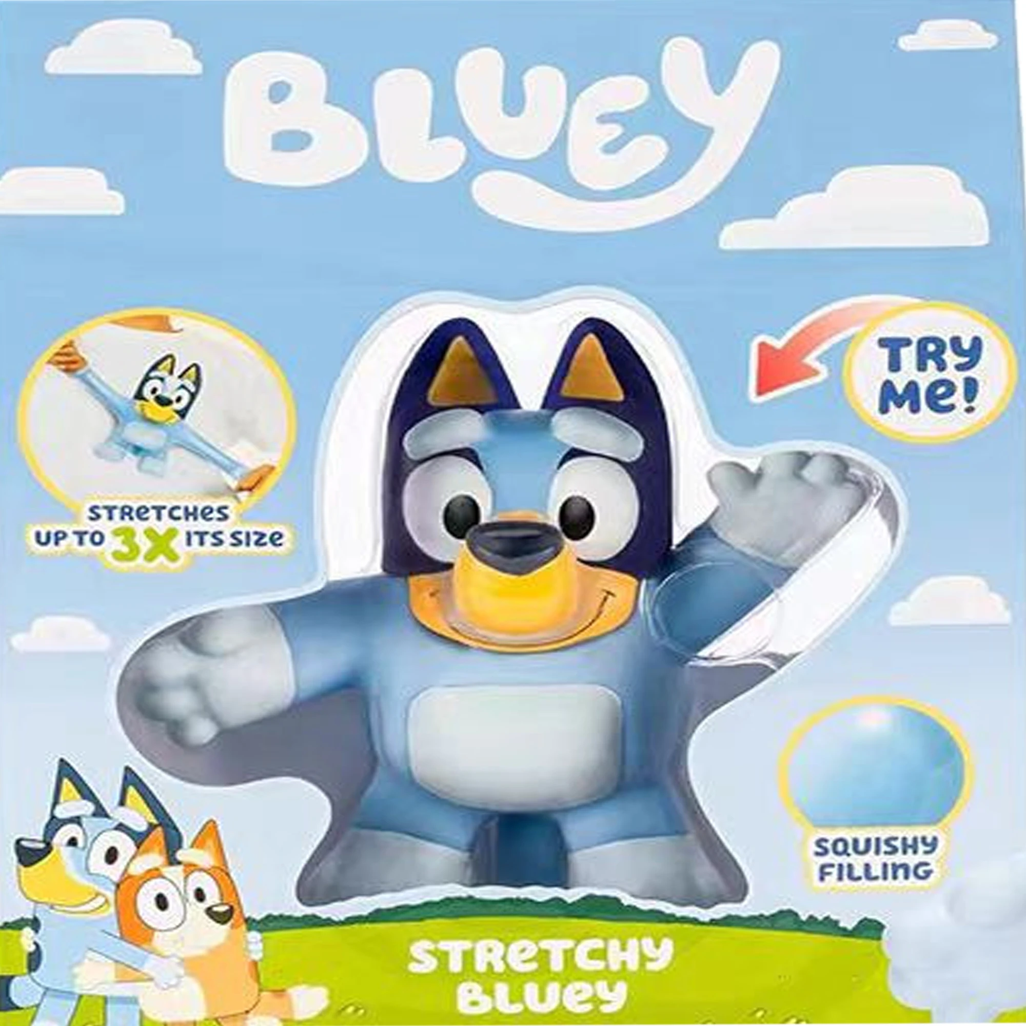 2Pcs/Set Bluey and Bingo Anime Figurines Toy Figures Movable Joints Action Figure Model Children Gift Rubber stress relief toy