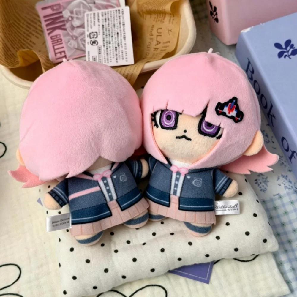 

In Stock 10CM Danganronpa plush toy keychain anime Enoshima Junko Kirigiri Kyoko Naegi Makoto Nanami Chiaki Cosplay Stuffed doll