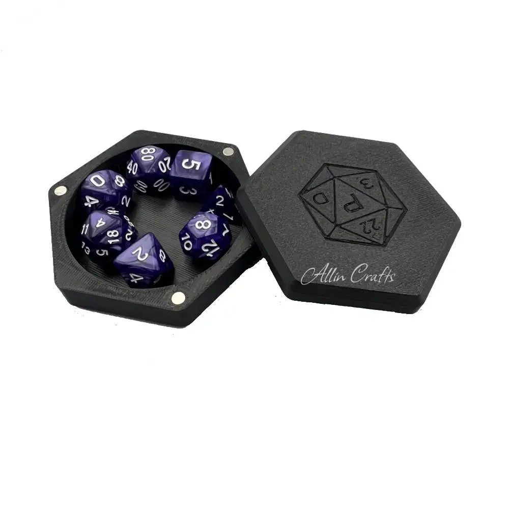 DnD Dice tray Acrylic Dice box for role play games players, for dungeons and dragon dice collection box rpg players dice tower