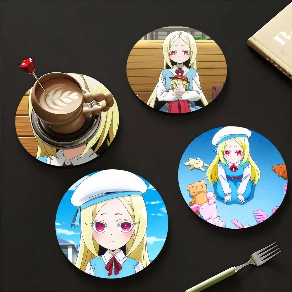 1pc Korisu Morino Gushing Over Magical Girls Wooden Coaster Colour Printing Cup Mat Home Desk Decoration Gifts
