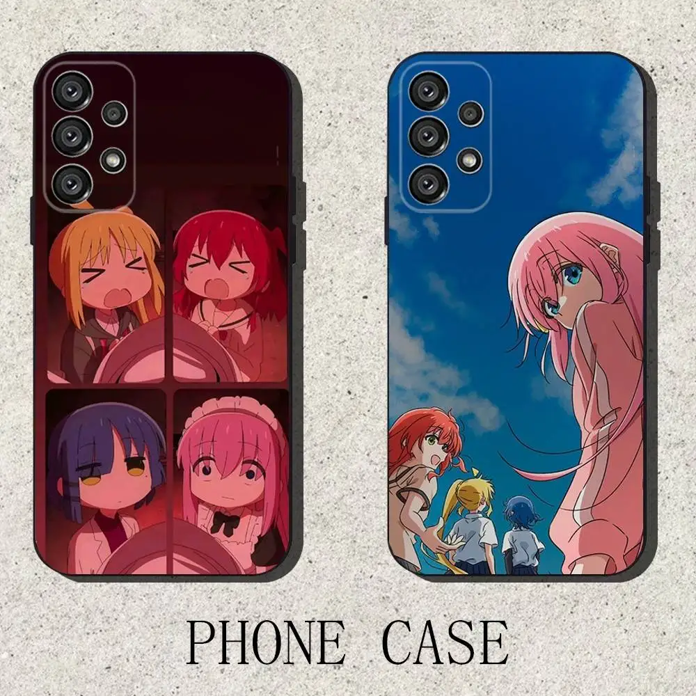 

B-Bocchi the Rock Band Phone Case For Samsung S25,S24,S21,S22,S23,S30,Ultra,S20,Plus,Fe,Lite,Note,10,9,5G Black Cover