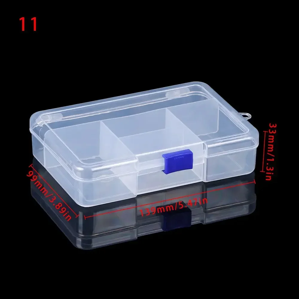Aimeke Lot De 6 Petites Boîtes De Rangement Plastique Avec Couvercle - Transparentes 9,5 × 6,5 × 2,6 Cm