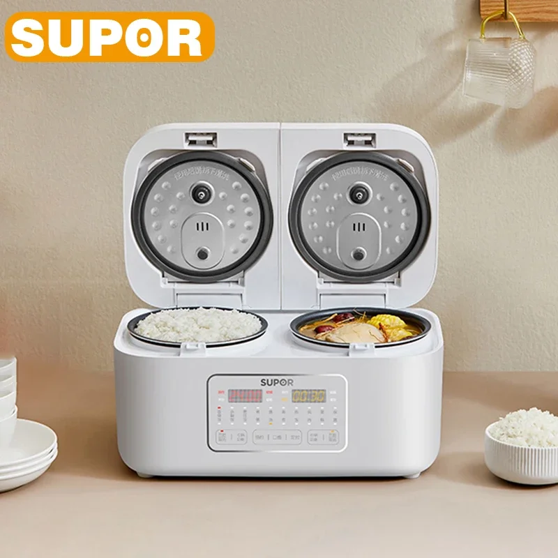 

SUPOR Rice Cooker Double Gallbladder Dual Control Household 4L Electric Cooker Multifunctional Soup Appliances Home Cooker 220V