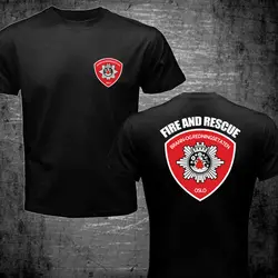 Fashion Norway Oslo Fire Department Firemen Firefighter Brann- Og Redningsetaten T-Shirt Double Side Tees