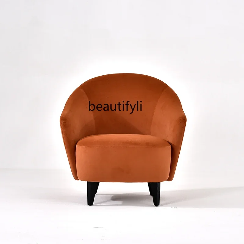 

Light Luxury Single Fabric Couch Living Room Balcony Home Nordic Simple Armchair
