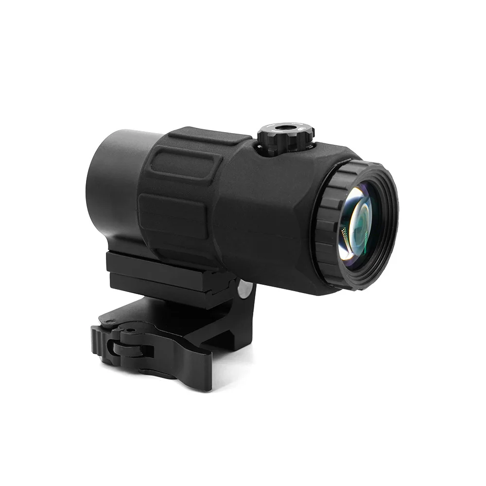 Tactical Airsoft Hunting G45 5X Magnifier Scope With STS QD Mount Used With Holographic Weapon Sight Red Dot In Stock