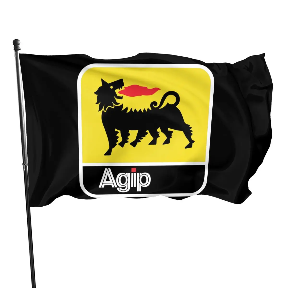 New Ani Eni Agip Lubricants Racing Logo Black Geek Straight Female Cute Design Casual Personality Formal Flag