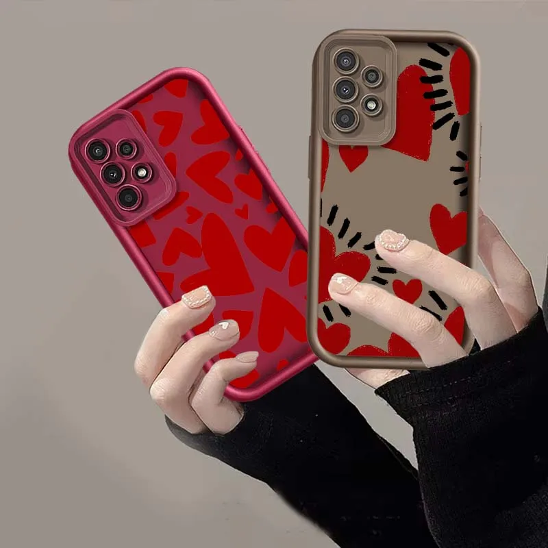 Art Love Fashion For Samsung Galaxy A73 A72 A56 A55 A53 A52 A51 A50 5G 4G Ladder Phone Case Cover