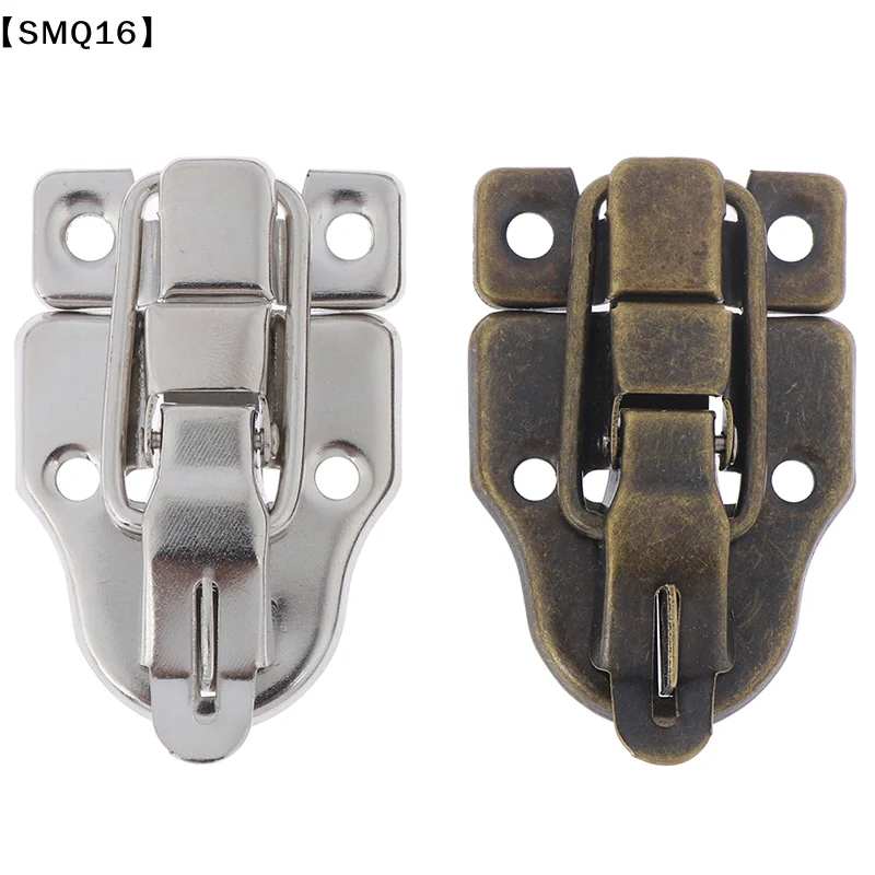 2pcs Jewelry Chest Box Antique Metal Buckle Suitcase Case Toggle Lock Hasp Latch【SMQ】