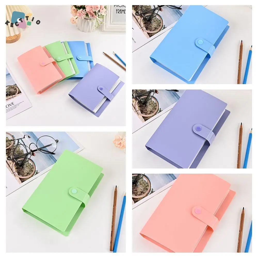 Large-capacity 100 Bills Collection Album Waterproof Korean Style Pocket Storage Book Inner Leaf Dustproof Ticket Card Book