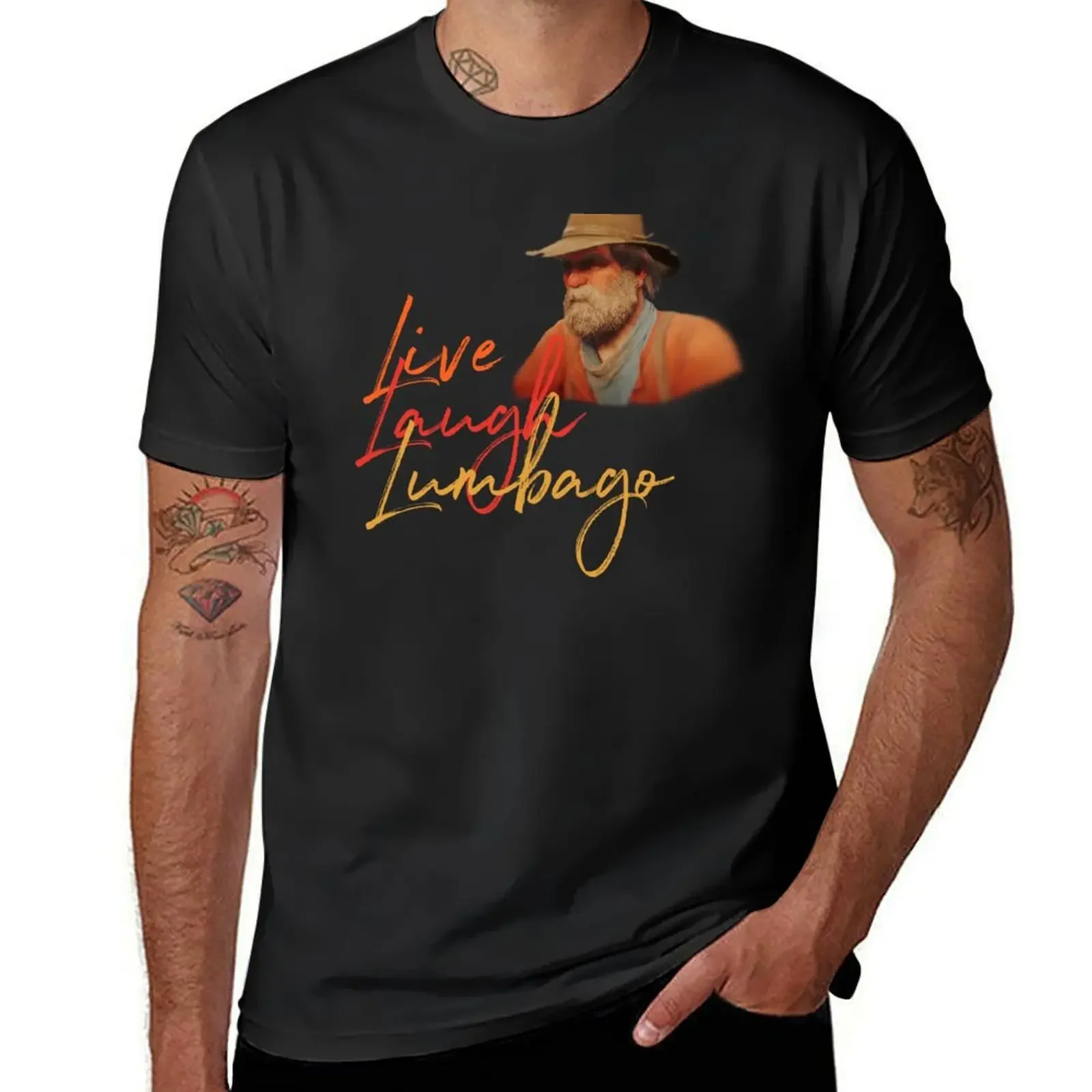 Live, Laugh, Lumbago T-Shirt graphic t shirts oversized graphic tee mens clothing