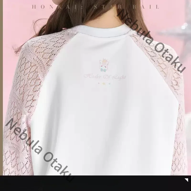 Honkai: Star Rail Hyacine Hyacinthia Cosplay Anime Costume T-shirt Long Sleeve Ornament Short Sleeves Game Official Gifts Kawaii view 5