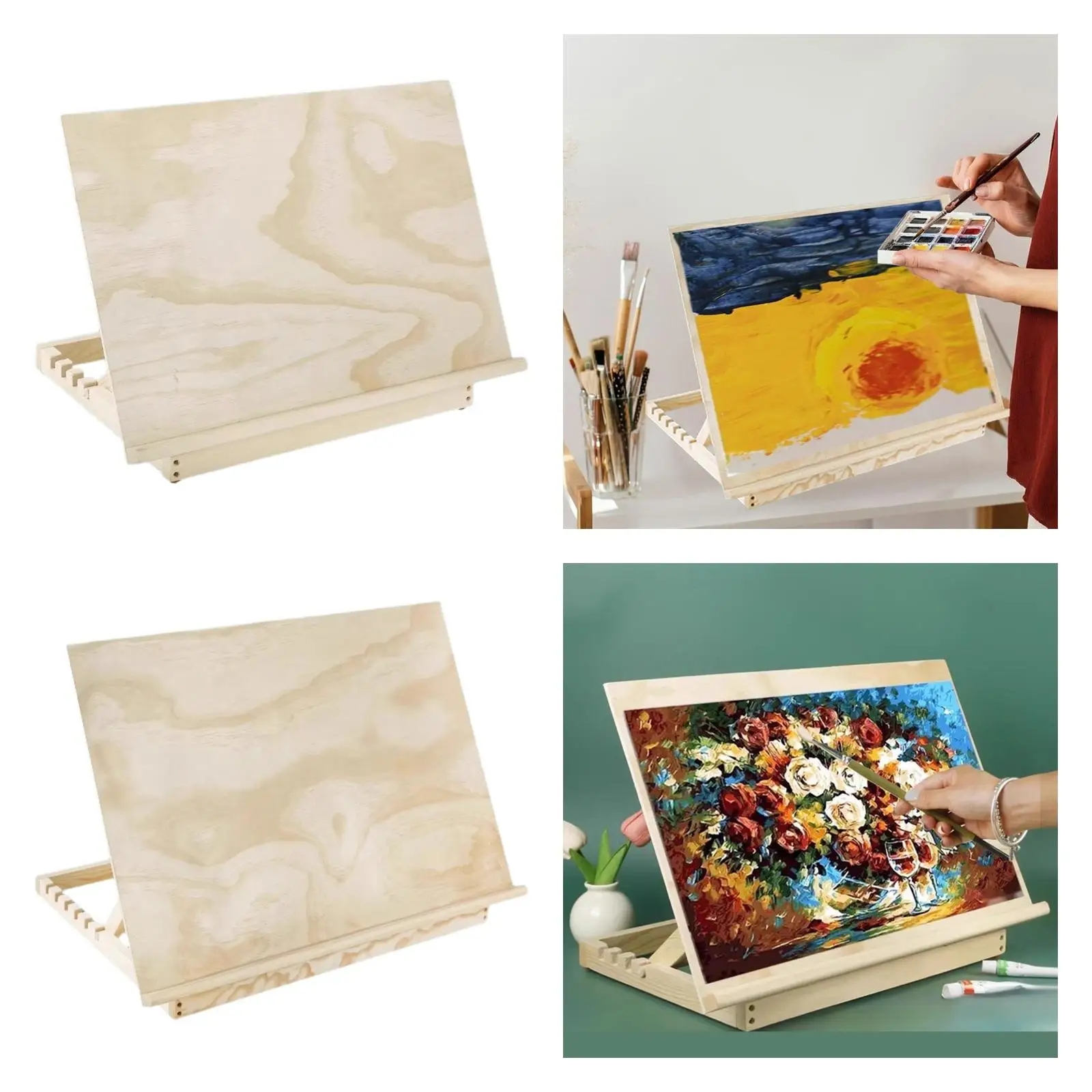 Tabletop Easel Stand Drawing Board for Art Students Beginners Canvases