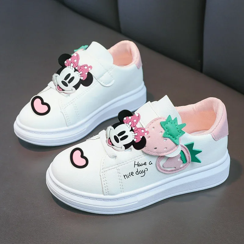 

Mickey Mouse Baby New Children Casual Shoes Girls Sneakers Students Korean Edition Board Shoes Spring and Autumn disney