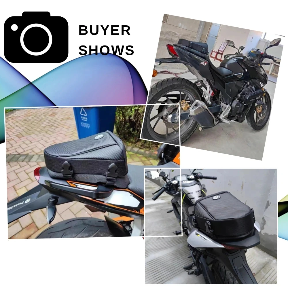 Mochila con bolsa trasera para motocicleta |   Bolsa impermeable para asiento trasero |   Para YAMAHA TRACER 900GT TDM 900 TENERE 700 FJR1300 YZF600R/1000R