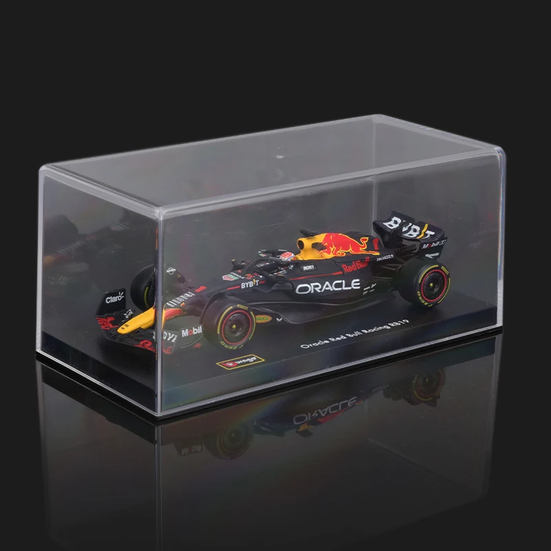 Bburago 1:43 2023 F1 Dust Cover Version Red Bull RB19 Alloy Car Formula Racing Diecast Model Toy Collection Gifts Verstappen